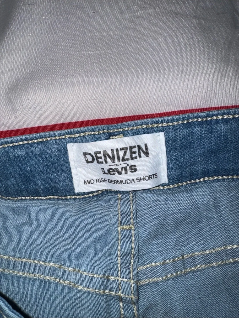 WomenBlue Denim mid rise Jeans Shorts